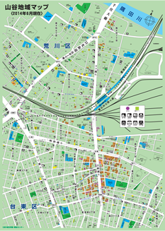 山谷地域マップ