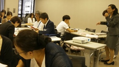 写真:看護学教育方法演習